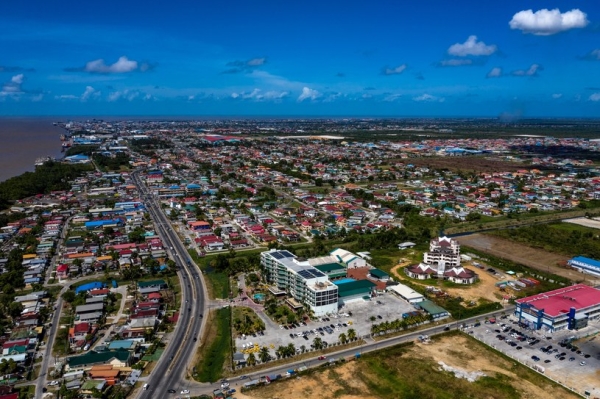 Panorama Georgetown, stolicy Gujany /Luis Acosta /AFP