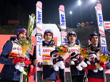 Kamil Stoch, Maciej Kot, Dawid Kubacki i Piotr Żyła