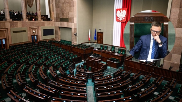 Posłowie postulują zwiększenie ryczałtu na utrzymanie biur poselskich i wynajem mieszkań. Co zrobi marszałek Szymon Hołownia? /FOTO OLIMPIK / NurPhoto, Omar Marques, ANADOLU /AFP