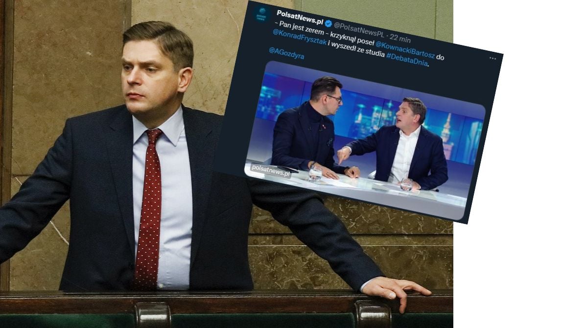 Bartosz Kownacki wyszedł ze studia Polsat News. Poseł PiS zareagował na słowa o TVP - INFBusiness