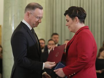 Andrzej Duda i Dorota Bojemska