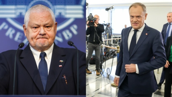 Donald Tusk zabrał głos ws. ewentualnego postawienia Adama Glapińskiego przed Trybunałem Stanu /JACEK DOMINSKI/ANDRZEJ IWANCZUK /Reporter