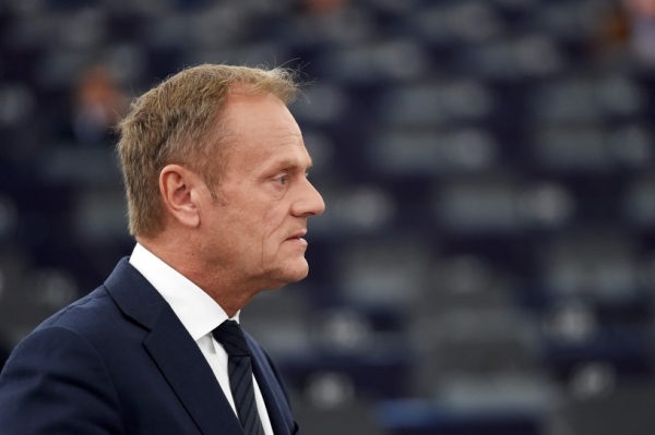 Donald Tusk odniósł się do braku wpłaty z zysku NBP do budżetu państwa /FREDERICK FLORIN /AFP