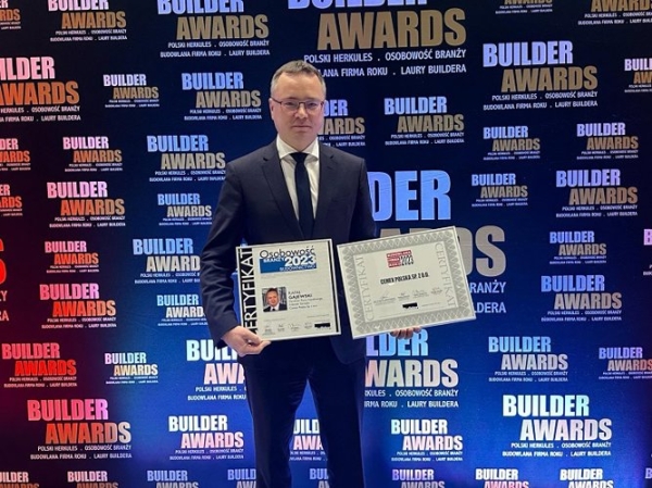 Builder Awards: Cemex Polska Budowlaną Firmą Roku, Rafał Gajewski Osobowością Branży - INFBusiness