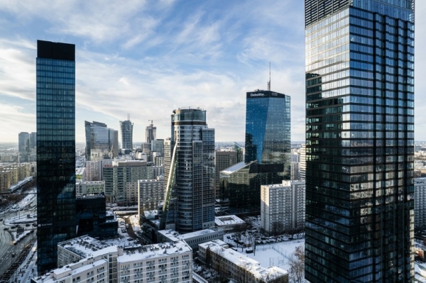 Warszawa króluje wśród drapaczy chmur w Polsce. /Fot. Mateusz Grochocki /East News