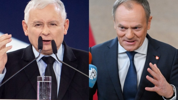 Waloryzacja emerytur 2024. Ile więcej dostanie Jarosław Kaczyński, a ile Donald Tusk? /MATEUSZ WLODARCZYK / NurPhoto / NurPhoto via AFP, JOHN THYS / AFP /