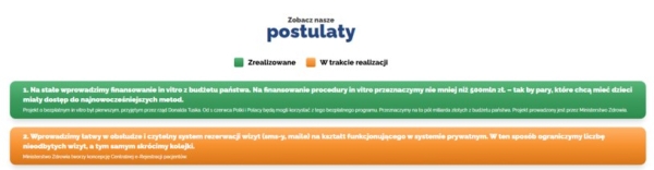 Internetowa lista 100 konkretów po zmianach wprowadzonych przez rząd /materiały prasowe/materiały zewnętrzne /materiał zewnętrzny