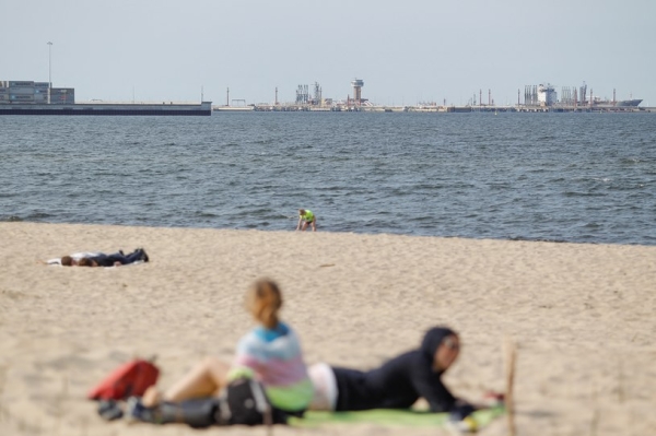 Powierzchnia Polski powiększy się o 36,5 ha. Wszystko za sprawą rozbudowy terminalu Baltic Hub w Gdańsku /JAAP ARRIENS / NurPhoto / NurPhoto via AFP /AFP