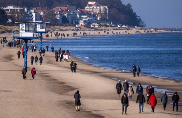 Plaża w Heringsdorfie /JENS BUTTNER / DPA /AFP