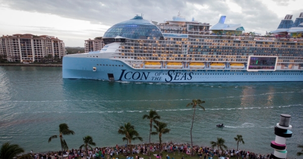 Icon of the Seas to największy na świecie statek wycieczkowy /Marco Bello  /AFP