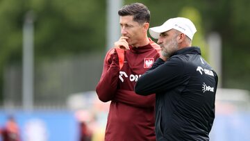 Robert Lewandowski i Michał Probierz