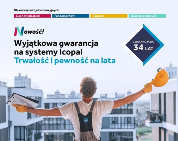 Nowa Gwarancja Jakości Icopal - trwała hydroizolacja dzięki rozwiązaniom systemowym - INFBusiness