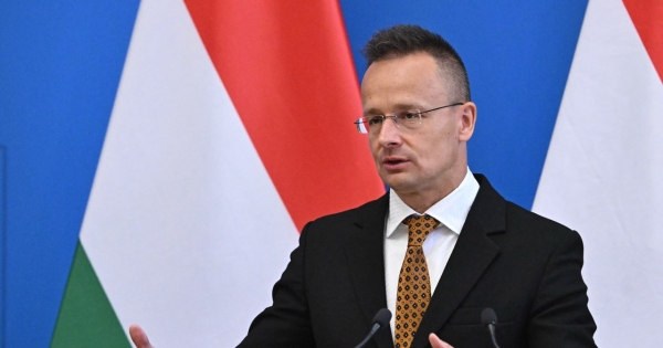 Minister spraw zagranicznych i handlu Węgier Peter Szijjarto /Attila Kisbendek /AFP