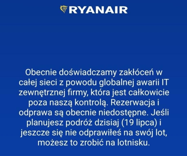 Globalna awaria Microsoftu. Paraliż na lotniskach, w bankach i firmach telekomunikacyjnych - INFBusiness