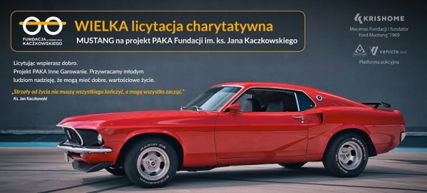 MUSTANG na projekt PAKA Inne Garowanie Fundacji im. Ks. Kaczkowskiego - INFBusiness