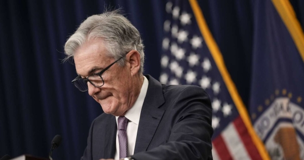 Federalny Komitet do spraw Operacji Otwartego Rynku zdecydował w sprawie stóp w USA, na zdjęciu szef Fed Jerome Powell /Drew Angerer/Getty Images /AFP