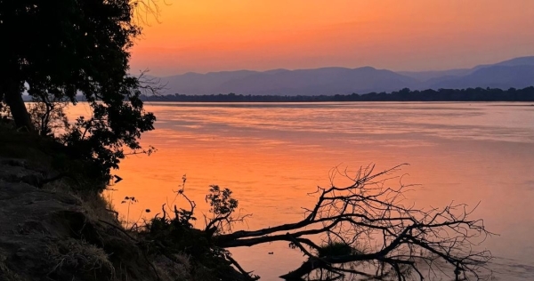 Zambezi. Livingstone liczył na to, że będzie to szlak handlowy, ale natknął się na wielkie wodospady i nie pozostało mu nic innego jak nazwać je imieniem swej królowej. Tu rzeka płynie spokojnie przez obszar zwany Mana Pools, w Zimbabwe. /Fot. Ludwik Sobolewski /INTERIA.PL