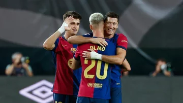 Robert Lewandowski i koledzy z FC Barcelony