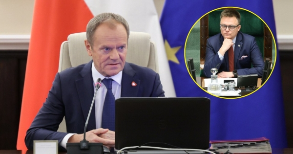 Premier Donald Tusk odniósł się do "silnych emocji", jakie towarzyszą politykom Polski2050 w sprawie projektu ustawy o "kredycie 0 procent". /Jacek Domiński/Reporter; Piotr Mołecki/East News  /