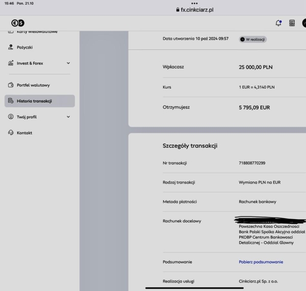 Cinkciarzowi brakuje 150 mln złotych? Klienci dniami czekają na przelew. "Rozłączyli się, gdy podałem nazwisko" - INFBusiness