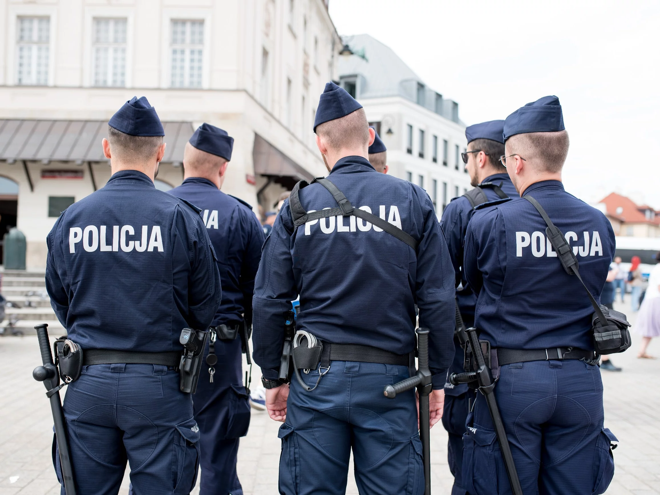 Policjanci na służbie