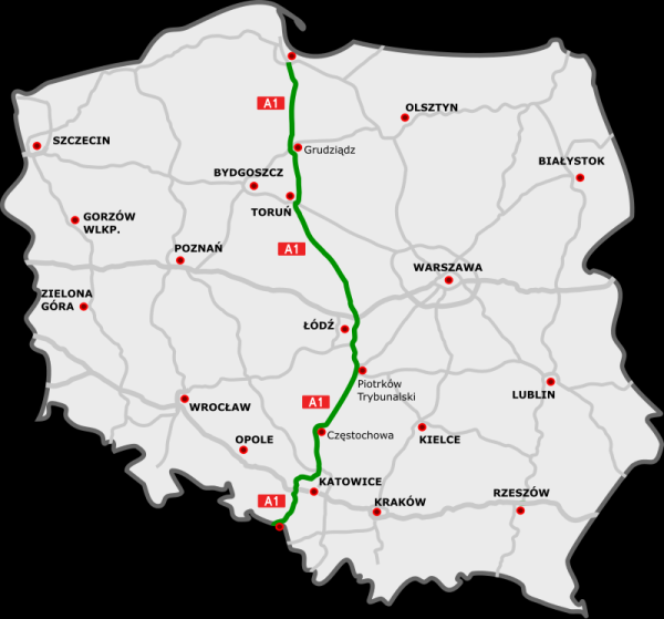 Koniec darmowej jazdy autostradą A1. Od 1 stycznia wracają opłaty - INFBusiness