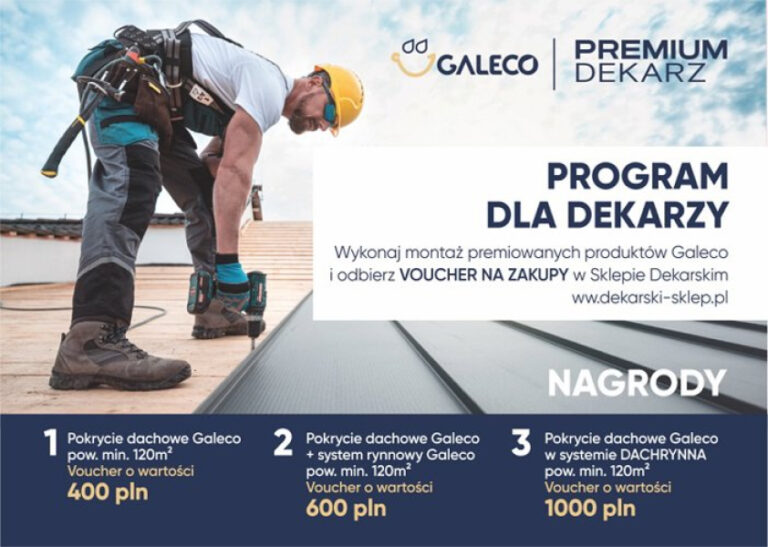 Dołącz do programu Galeco PREMIUM DEKARZ i wygrywaj nagrody! - INFBusiness