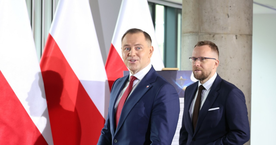 Karol Nawrocki i Maciej Wilk na spotkaniu ws. CPK /Jacek Domiński /Reporter