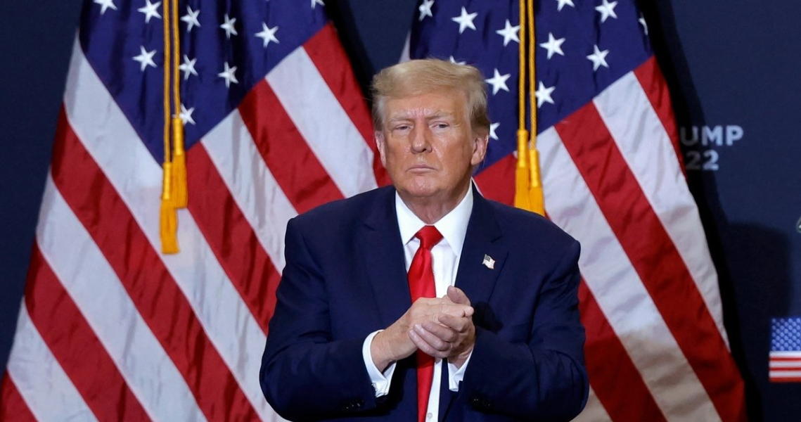 Donald Trump zapowiedział porozumienie handlowe z Wielką Brytanią /Kamil Krzaczyński /AFP