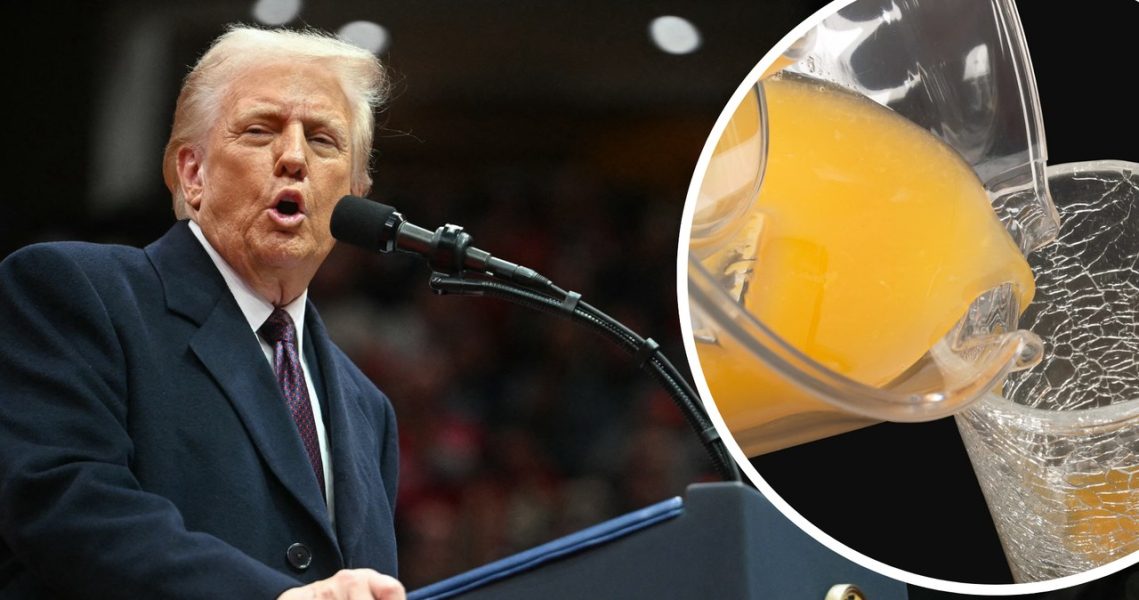 Sok pomarańczowy drożeje gwałtownie. Efekt nałożenia przez Trumpa ceł na Brazylię /123RF/PICSEL, JIM WATSON / AFP /