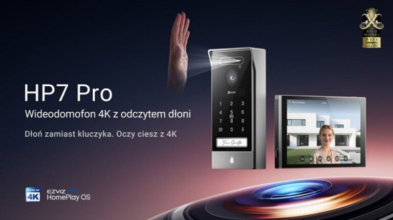 EZVIZ prezentuje HP7 Pro – pierwszy na rynku wideodomofon 4K z technologią rozpoznawania dłoni, dzięki której codzienne wchodzenie do domu staje się łatwiejsze i bezpieczniejsze - INFBusiness