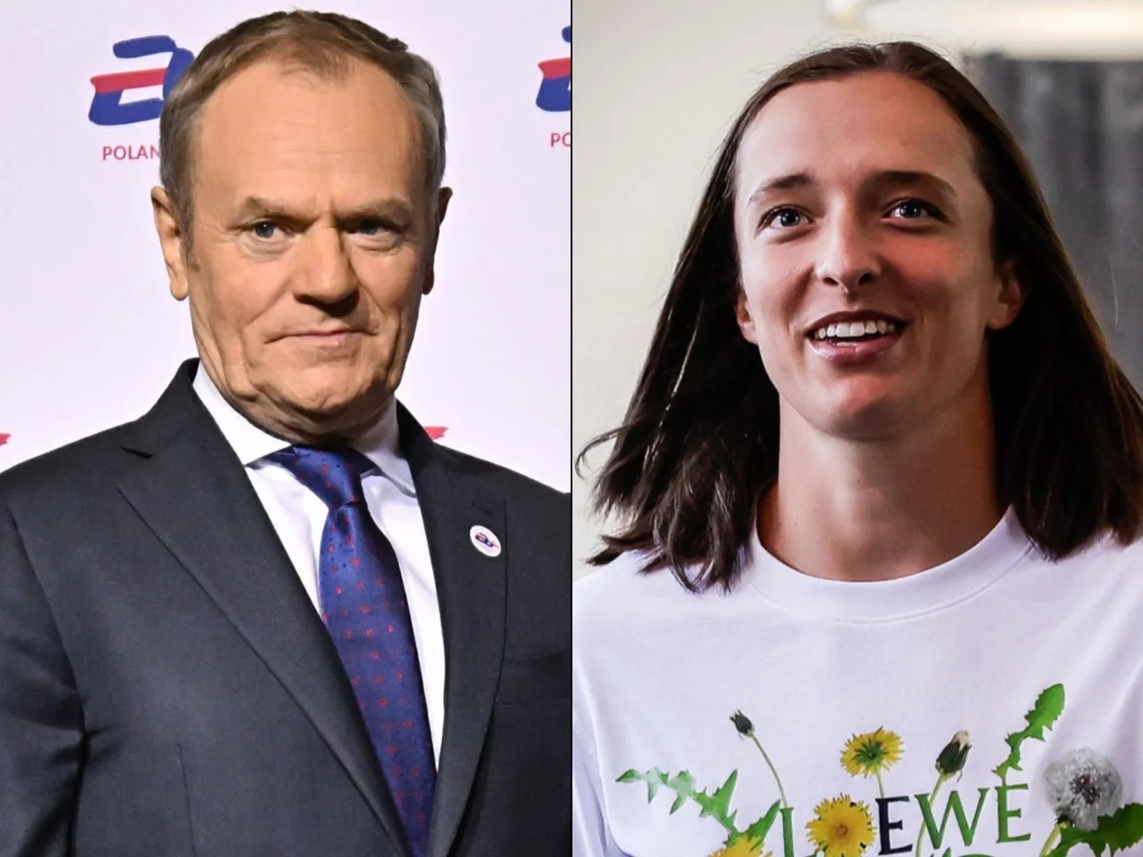 Donald Tusk i Iga Świątek