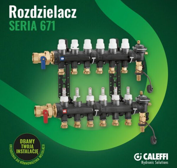 Ogrzewanie podłogowe w 2025 roku – dlaczego warto wybrać rozdzielacz Caleffi serii 671?