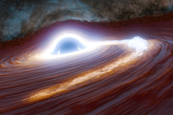 <p> Naukowcy odkryli rozbłysk supermasywnej czarnej dziury, największy zaobserwowany we wszechświecie, który może być pożywieniem ogromnej gwiazdy. Naukowcy twierdzą, że odległy rozbłysk czarnej dziury jest tak jasny, jak 10 bilionów słońc - INFBusiness