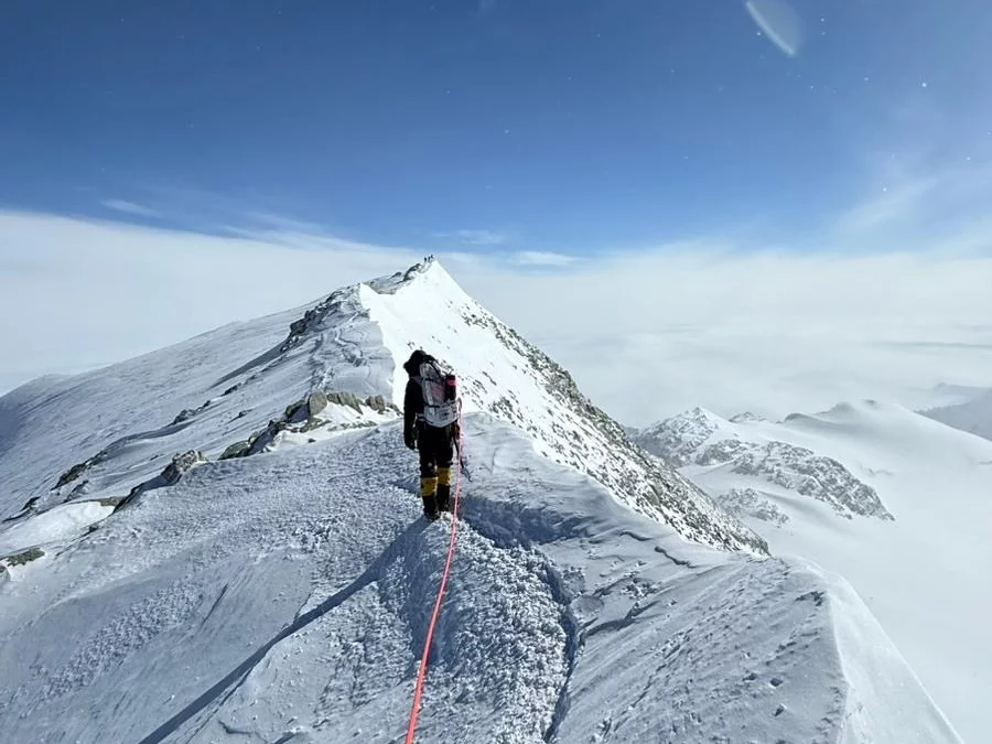 Maciej Mazurek na Masywie Vinsona