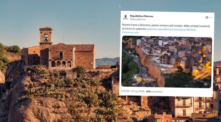 Tysiące ewakuowano. Gigantyczne obsuwisko na Sycylii. 16