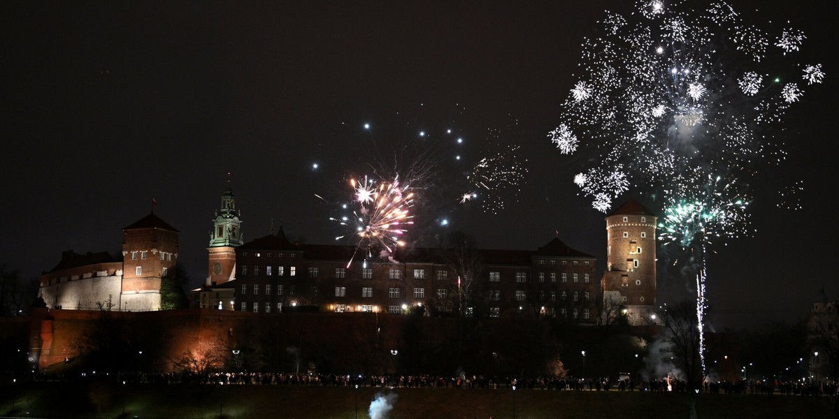 Fajerwerki w Krakowie