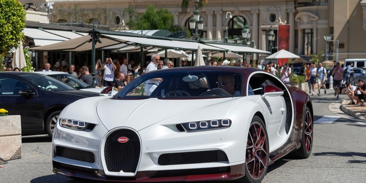 Bugatti Chiron Sport na ulicach Monte Carlo