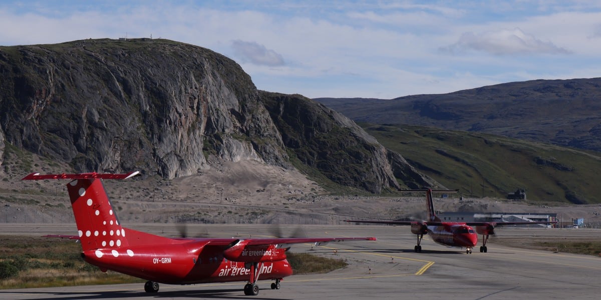 Lotnisko w Kangerlussuaq, Grenlandia