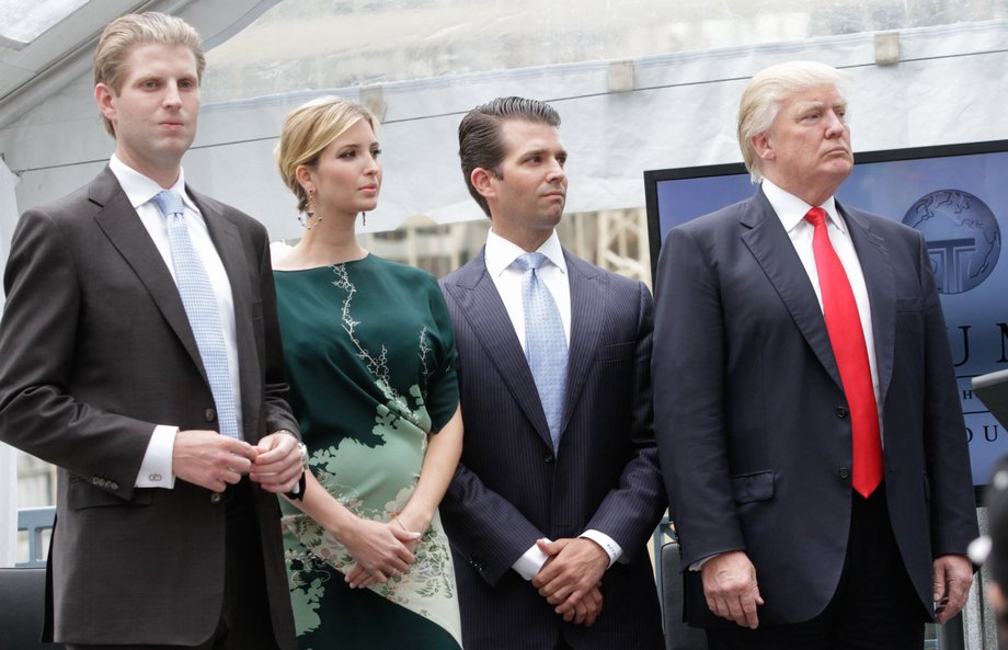 Donald Trump z dziećmi 