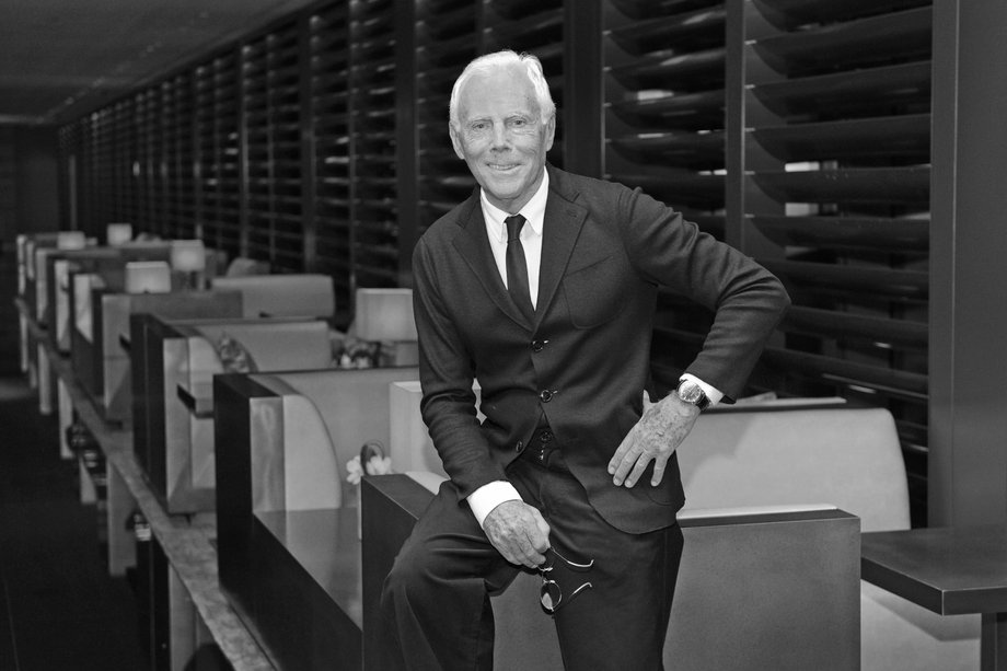 Giorgio Armani zbudował modowe imperium, którego pełnym właścicielem był do końca życia