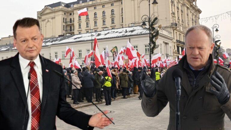 Spór o SAFE. Manifestacja przed siedzibą głowy państwa i nadzwyczajna konferencja partii rządzącej 13
