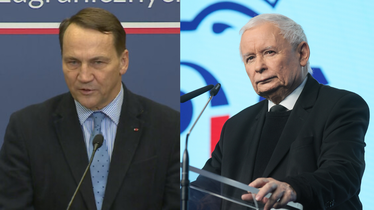Radosław Sikorski i Jarosław Kaczyński.