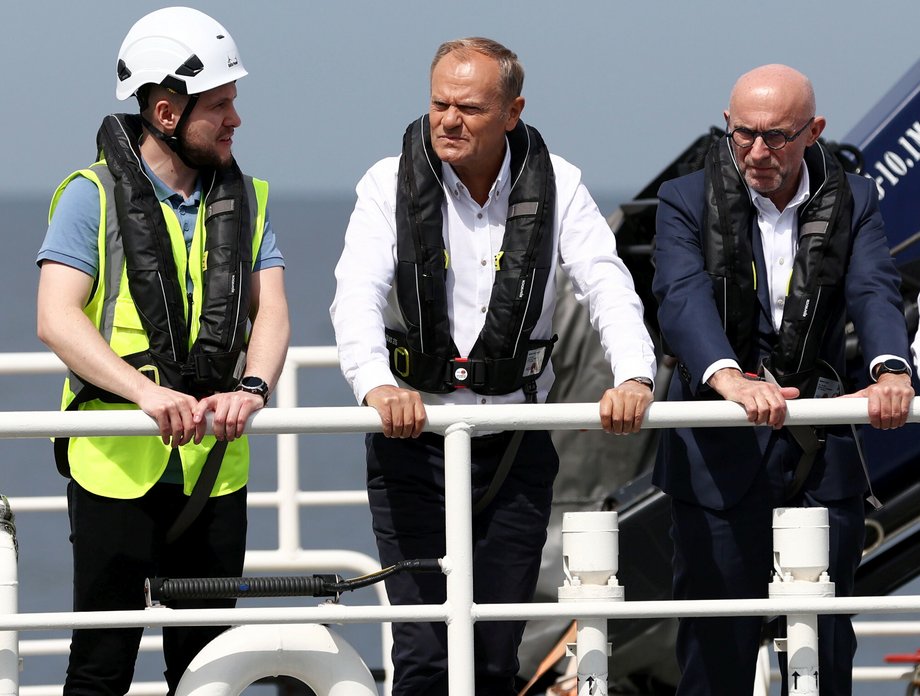 Prezes Orlenu Ireneusz Fąfara z premierem Donaldem Tuskiem