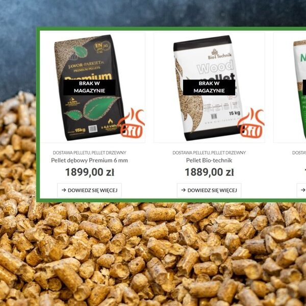 Mróz sparaliżował polski rynek pelletu. Koszty rosną lawinowo, deficyt surowca.