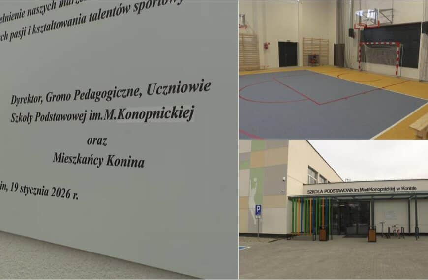 Uroczysta tablica w stylu Barei. Ludziom rzuca się w oczy coś innego.