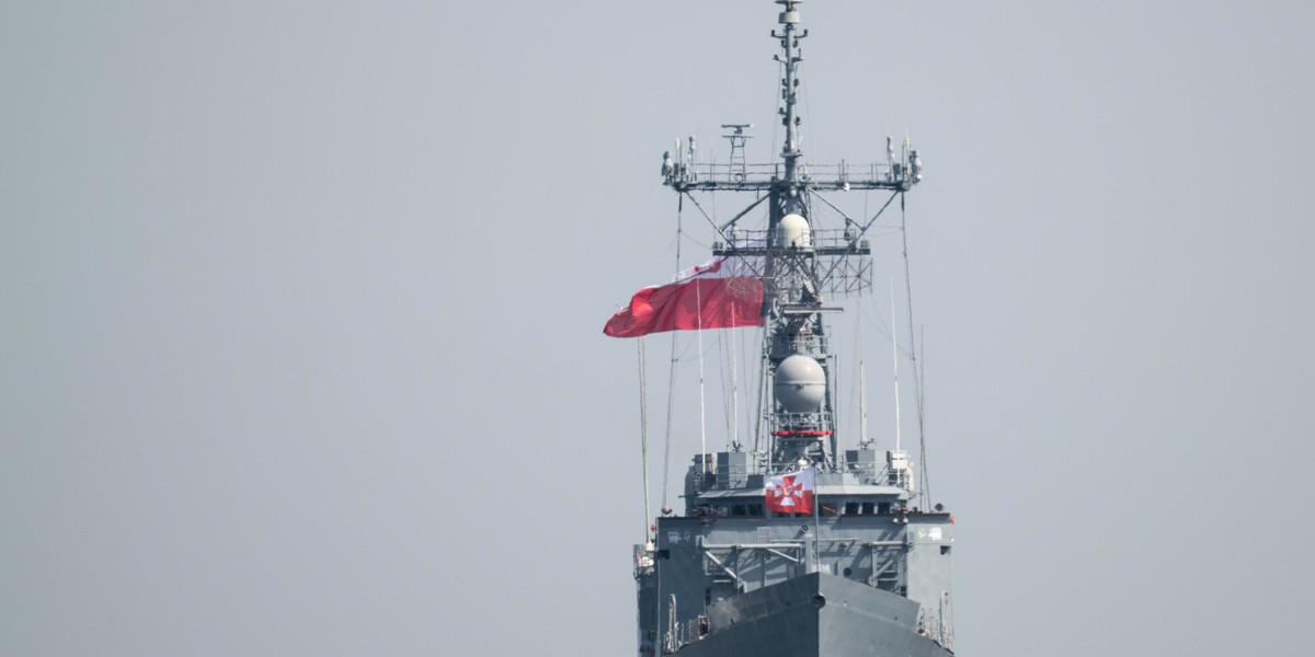 Fregata rakietowa ORP Gen T Kosciuszko.