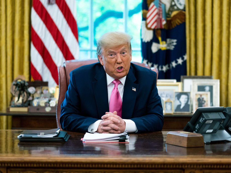 Brak aprobaty dla Trumpa na koniec pierwszej kadencji był drugi po Nixonie, który zrezygnował.