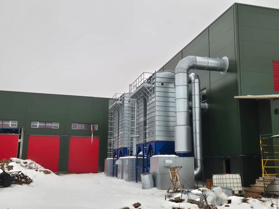 Część nieukończonego zakładu przetwarzania odpadów we Lwowie