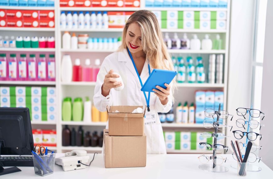 Ochronne dostawy lekarskie przez kuriera